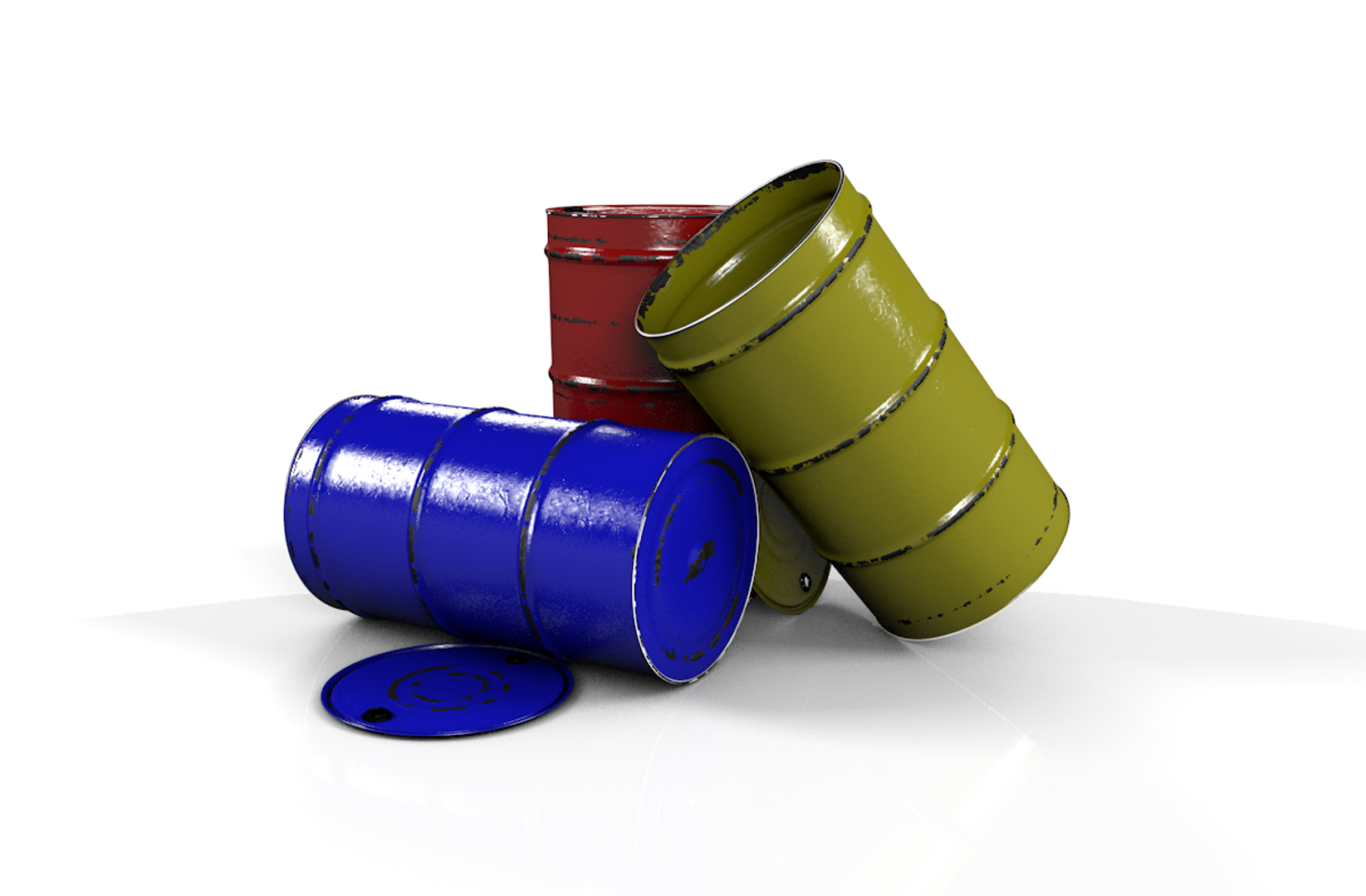 Metal Barrel Barriles 3D Model - TurboSquid 1431583