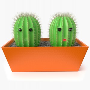 toy cactus 3D