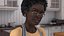 Estilo de cocina de mujer afroamericana preparado para Modo