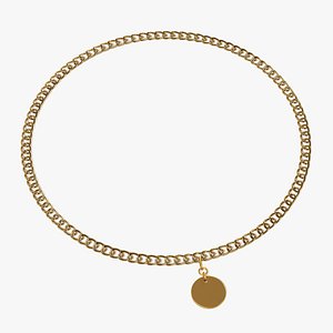 necklace neck 3d model