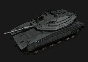 3d model merkava mk iv battle tank