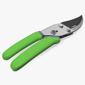 3D bypass pruning shears