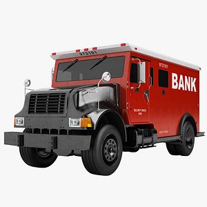 3D model bank armored truck