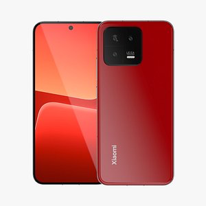 3D Xiaomi 13 Flame Red