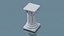3D Vintage Ionic Column