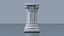 3D Vintage Ionic Column