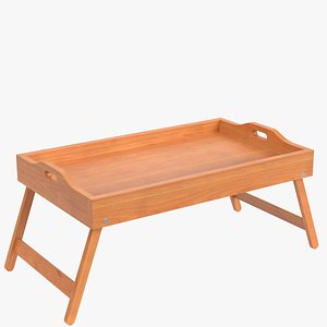 3D Breakfast serving tray model