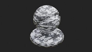 3D model blender procedural texture black marble 2
