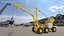 Emergency Heavy Lift Crane Yellow 3D model