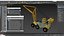 Emergency Heavy Lift Crane Yellow 3D model