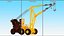 Emergency Heavy Lift Crane Yellow 3D model