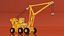 Emergency Heavy Lift Crane Yellow 3D model
