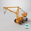 Emergency Heavy Lift Crane Yellow 3D model
