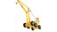 Emergency Heavy Lift Crane Yellow 3D model