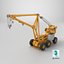 Emergency Heavy Lift Crane Yellow 3D model