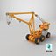Emergency Heavy Lift Crane Yellow 3D model