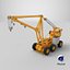Emergency Heavy Lift Crane Yellow 3D model
