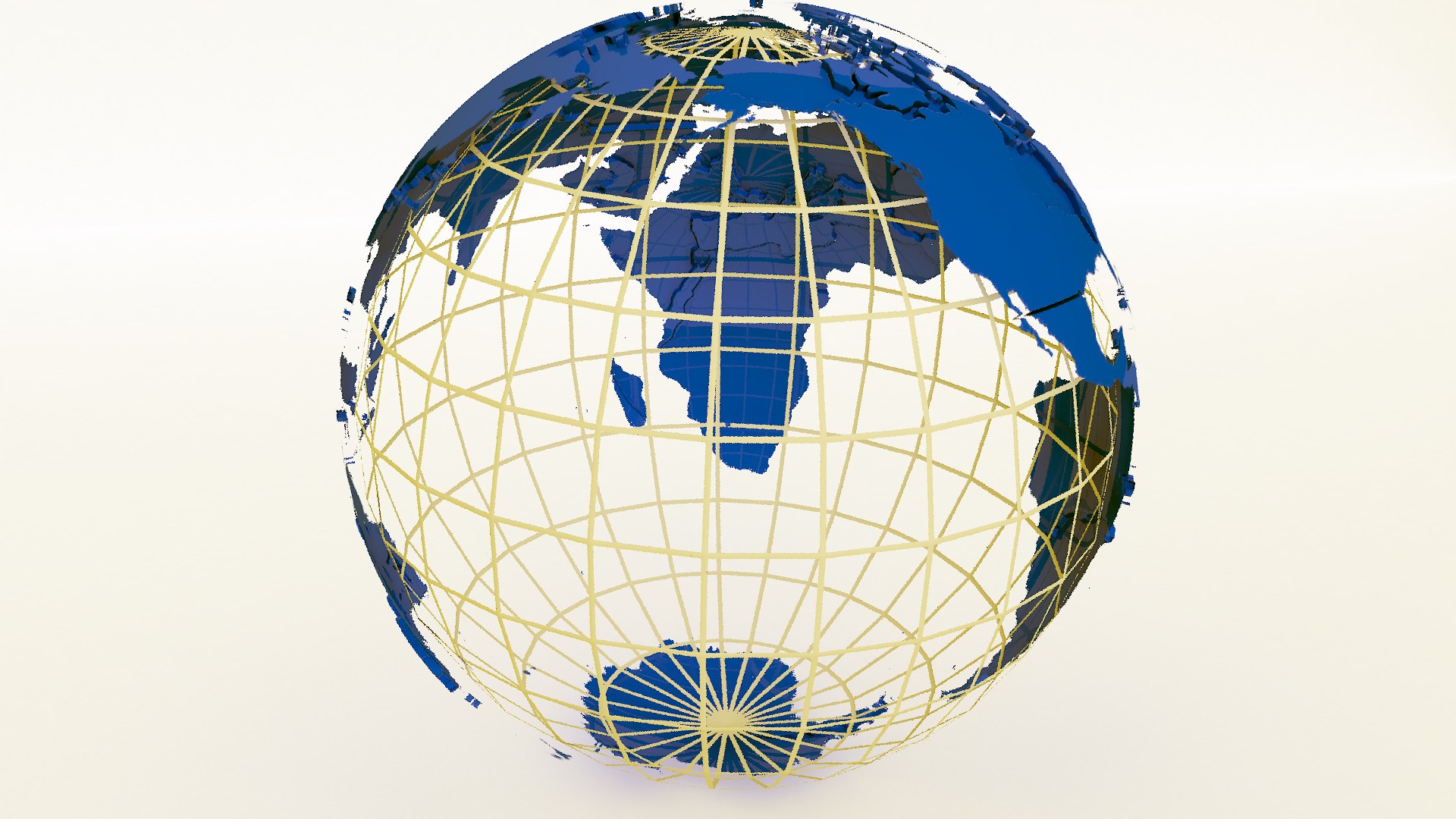 Blue Earth Globe 3D - TurboSquid 1916547
