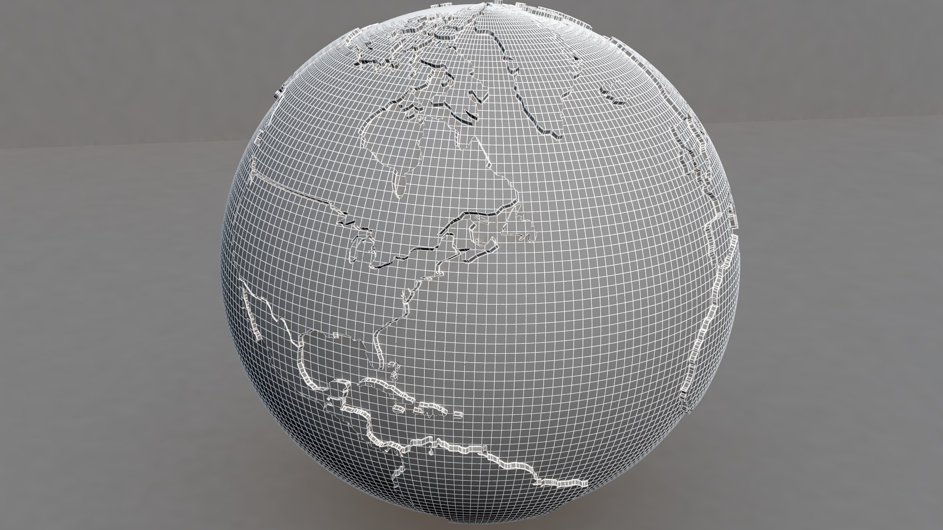 Blue Earth Globe 3D - TurboSquid 1916547