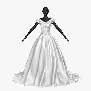 3D wedding dress 20v model