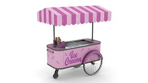Ice Cream Trolley 3D model