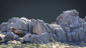 mountain rocks 8 3D model