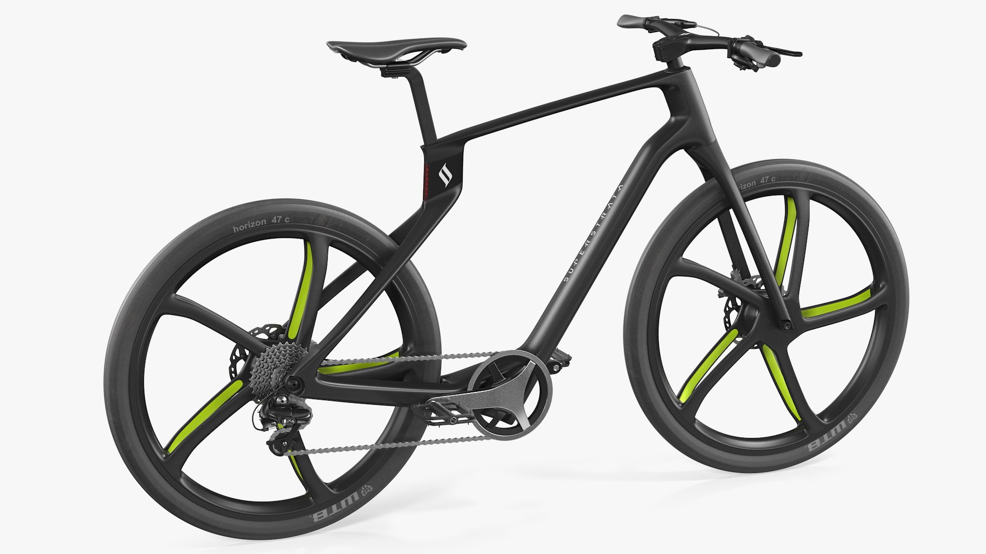 Superstrata E Carbon Electric Bicycle 3D model preview