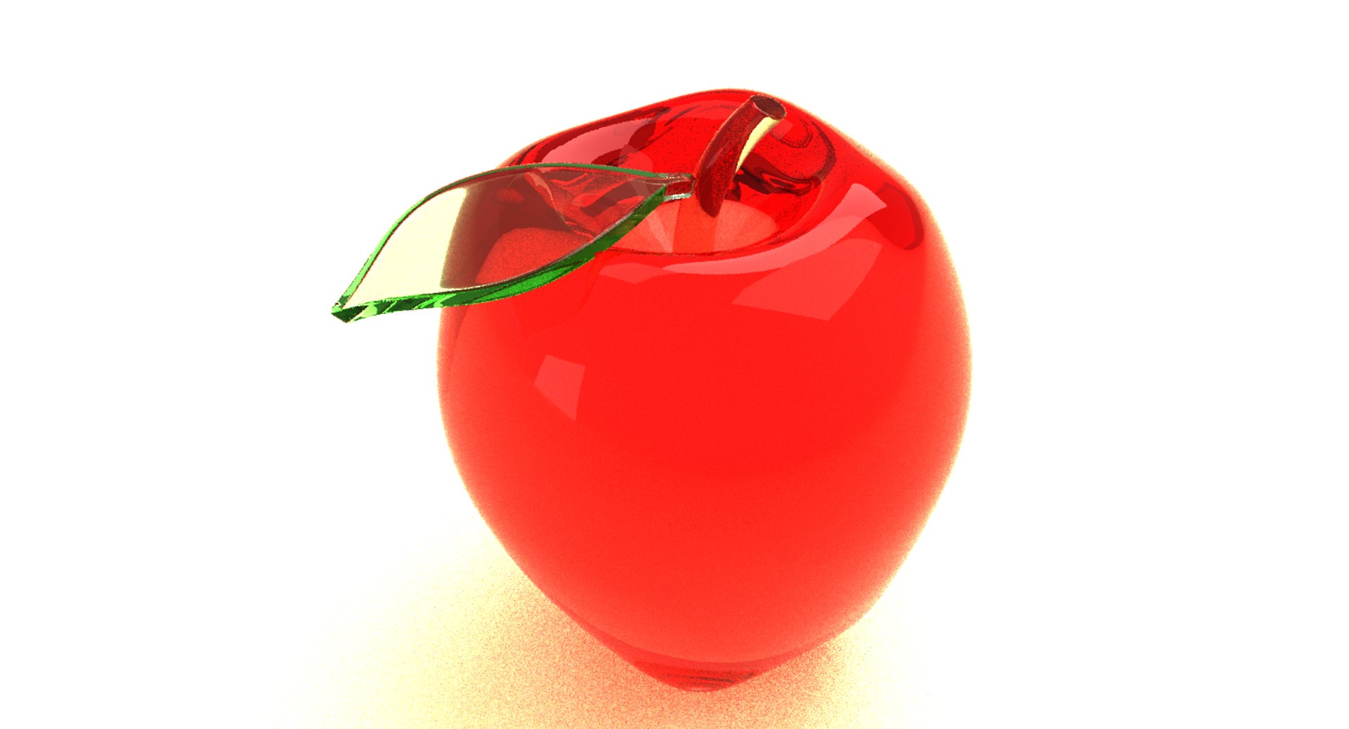 Glass Apple 3D Model - TurboSquid 1213807