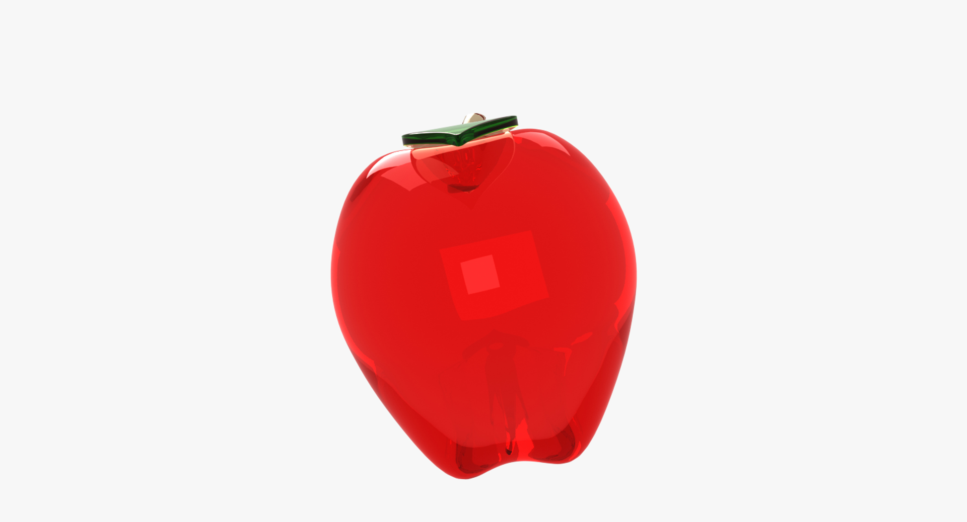 Glass Apple 3D Model - TurboSquid 1213807