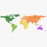 Voxel World Map