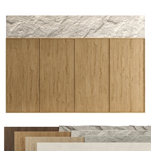 Headboard Decorative wall panels set 05