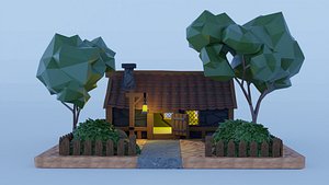 3D stylized house