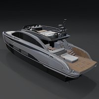 PERSHING GTX 70 Luxury Motor Yacht 3D