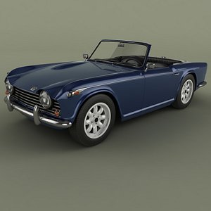 triumph tr5 3d model