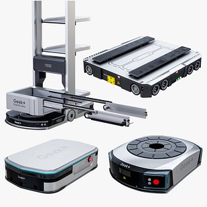 X4 Warehouse Robots Geek Plus Collection PBR
