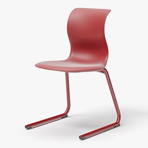 modern classroom chair 3D model