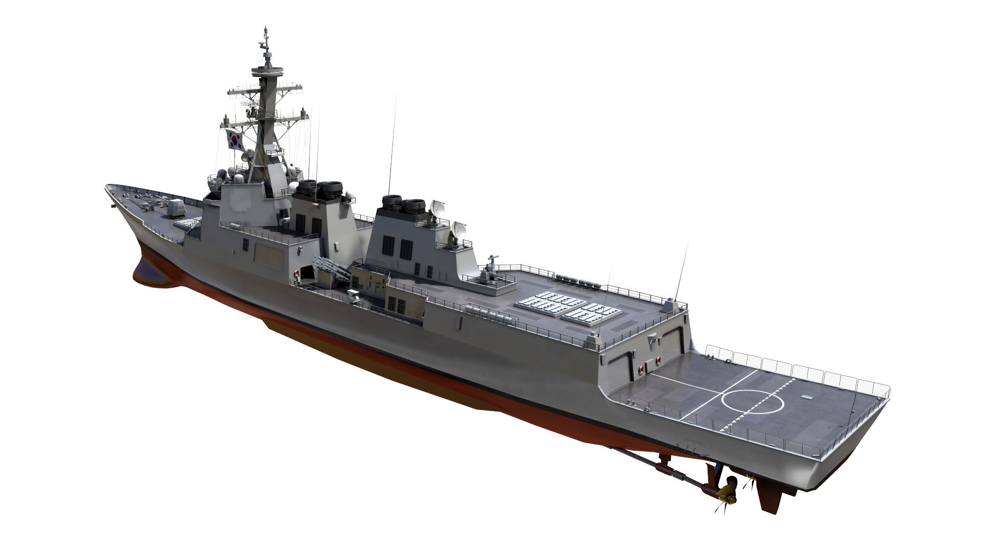 Ddg-991 sejong great model - TurboSquid 1390191