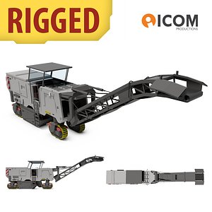 Asphalt Milling Machine, Rigged