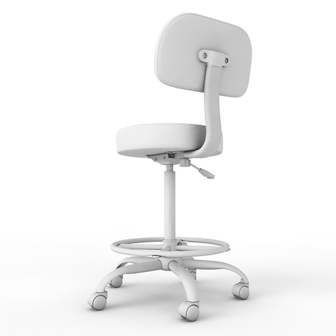 3d Max Ergonomic Stool Height Adjustment