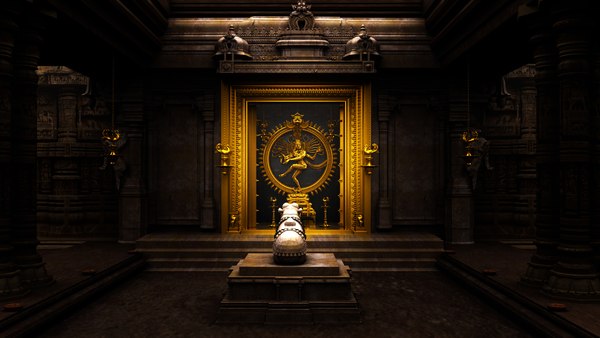 3D lord Nataraja temple 3d model