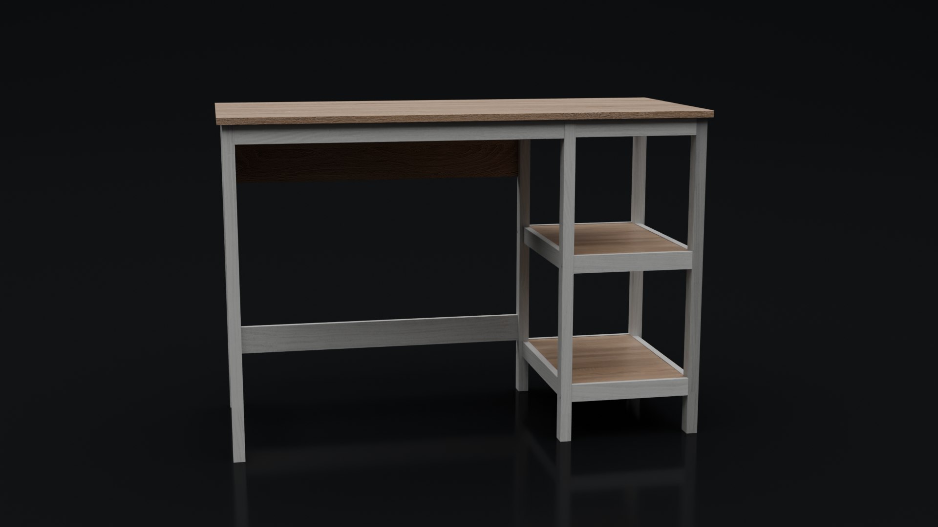 3D Study Table Model - TurboSquid 2532774