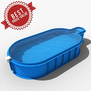 3d model garden pool