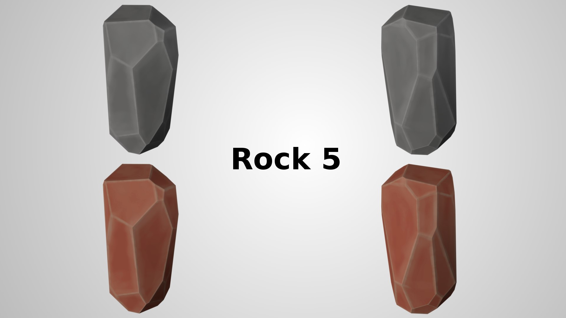 Rocks Formats Grey 3d 3ds