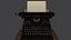 Vintage 1920s Typewriter Detailed PBR Subdivision Ready