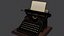 Vintage 1920s Typewriter Detailed PBR Subdivision Ready