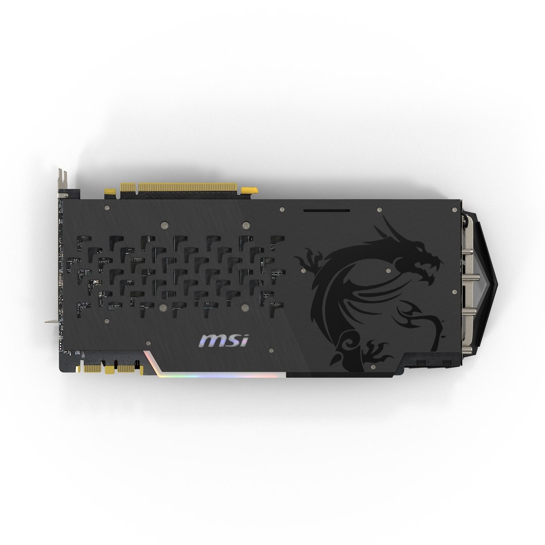 Msi gtx 1080 ti 3D - TurboSquid 1258614