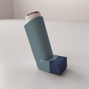 3d model asthma inhaler