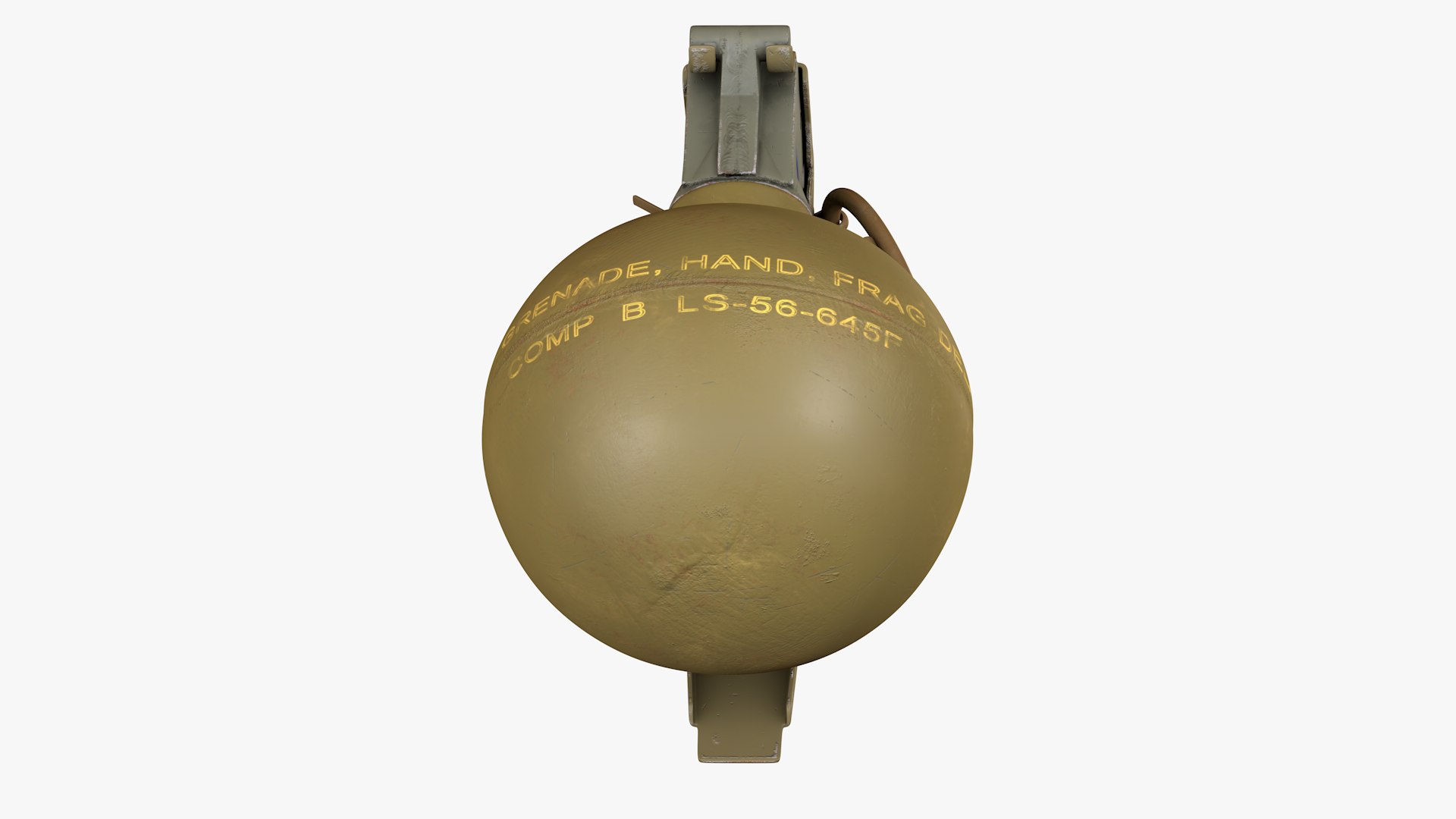 Fragmentation Infantry Hand Grenade 3D Model - TurboSquid 1443778