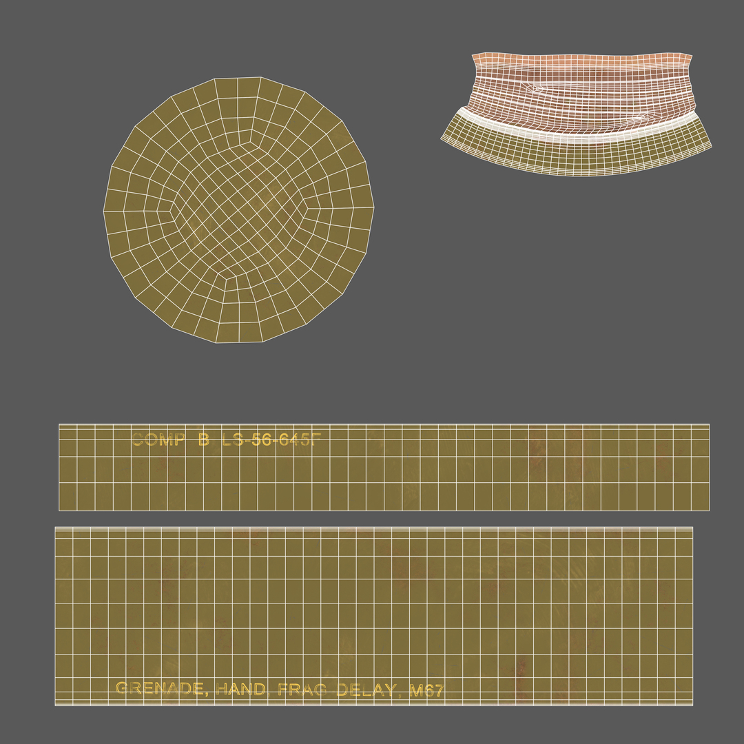 Fragmentation infantry hand grenade 3D model - TurboSquid 1443778