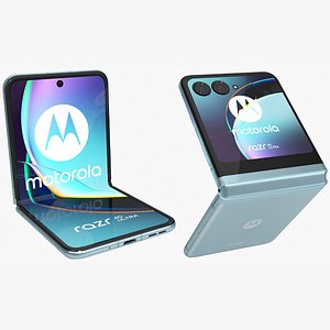 3D model Motorola Moto G14 Blue VR / AR / low-poly